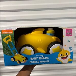 Pinkfong Baby Shark Kids Push Bubble Blower Lawn Mower, Bubble Blowing Fun